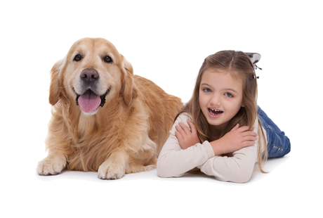 Dog and child: protection from scuffs and spills