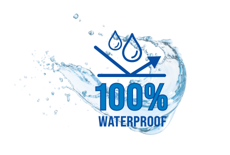 100% waterproof